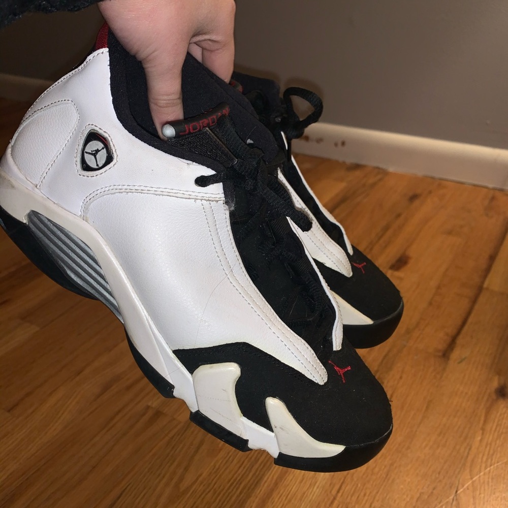 jordan 14 retro “black toe” *WORN*